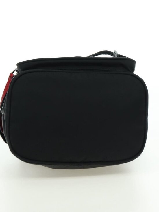 PRADA Purse Shoulder Bag Nylon 2way Black Silver Auth 175065SAM main image 5